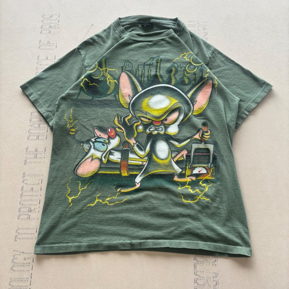 Vintage 90s AOP Pinky and the Brain T-shirt